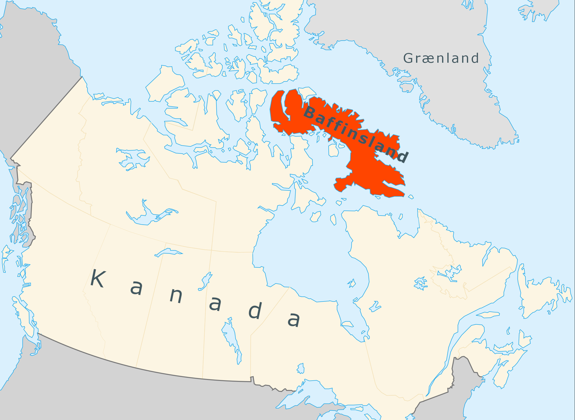 Á Baffinslandi, stærstu eyju Kanada, búa um 13.000 manns. Á Baffinslandi, stærstu eyju Kanada, búa um 13.000 manns.