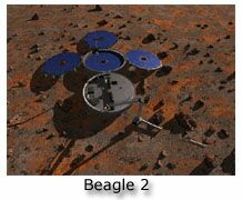 Tölvuteiknuð mynd af Beagle 2