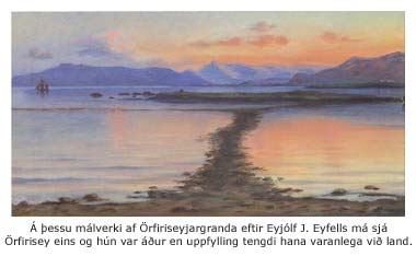 Málverk af Örfiriseyjargranda