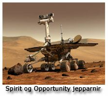 Jepparnir Spirit og Opportunity